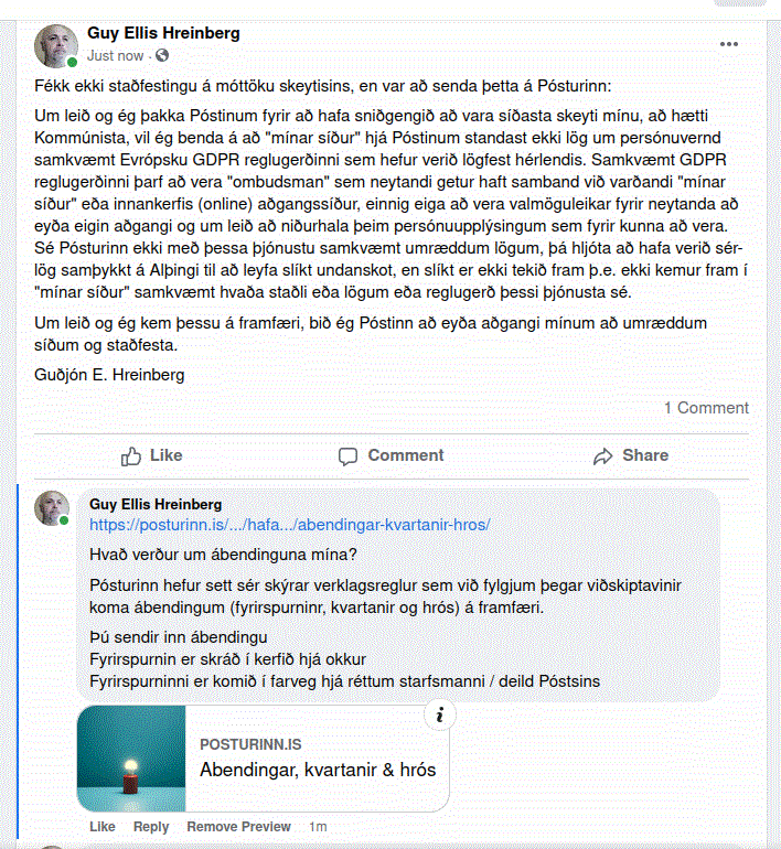 posturinn-gdpr posturinn-gdpr